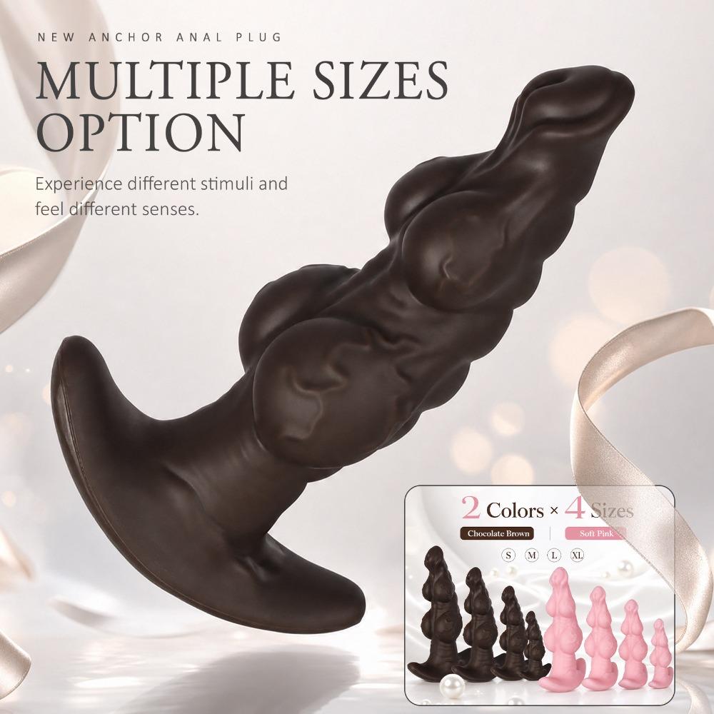 Wearable Liquid Silicone Anal Plug - Alien Realistic Dildo for Men Women, Comfortable Adult Sex Toy for Solo or Couples