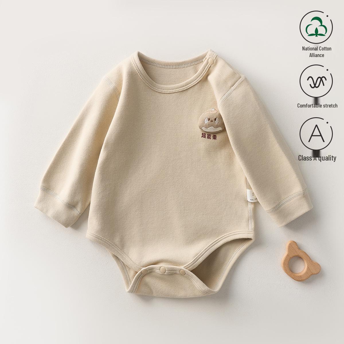 

Комбинезон из чистого хлопка для новорожденных - Весенне-осенний боди для малышей, Детский костюм для ползания на четыре сезона 59 cm