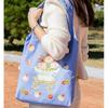 Korean Minhwa Eco-Friendly  Basket Bag – Blue