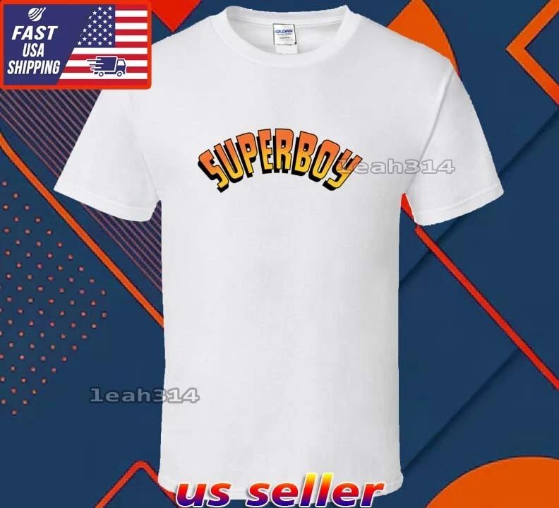 New Shirt Superboy Comics Logo T-Shirt Funny American Usa Unisex Size S-5XL XL