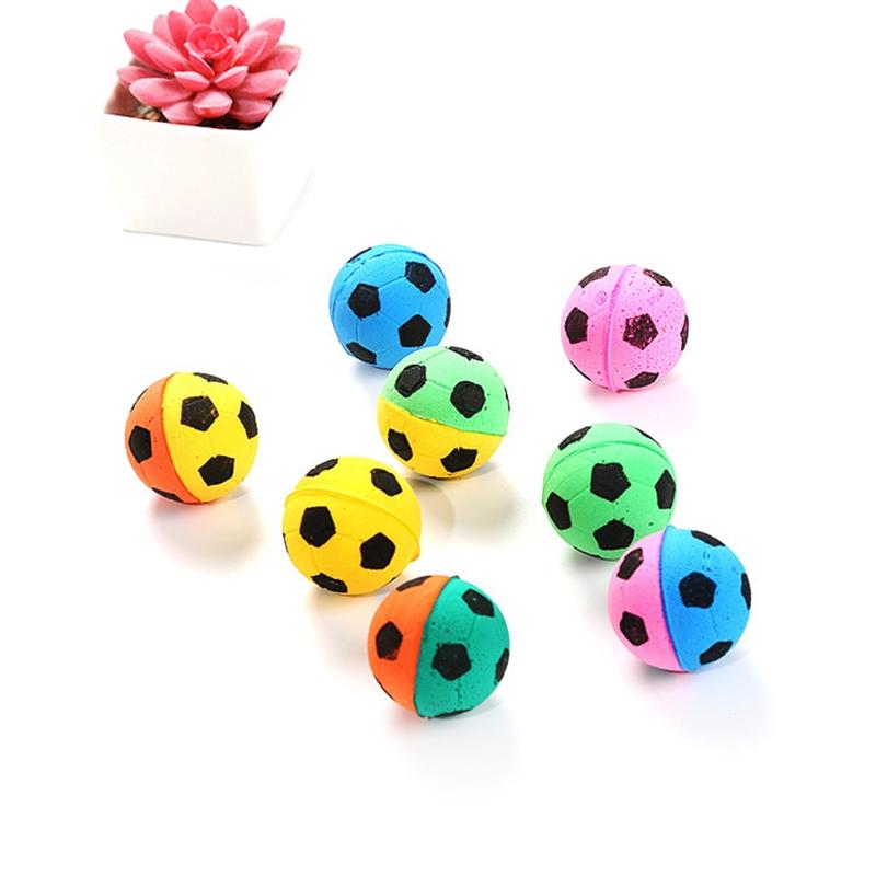 10x Small Rebounding for Cats To for Play Colorful DIY Craft and Art Supplies 4cm Soft Rebounding Balls for Cats Lightwe