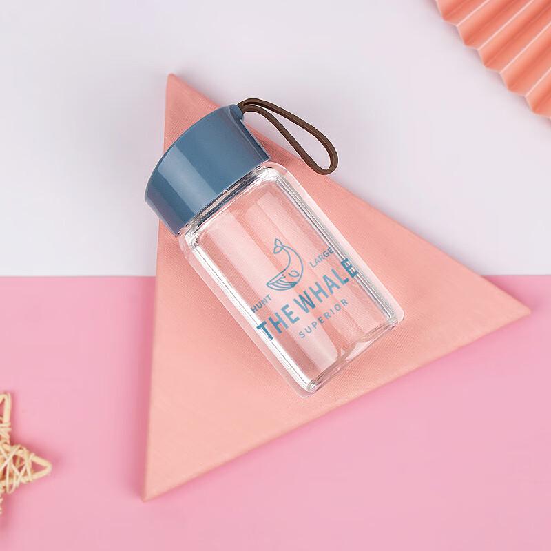 Compact Portable Glass Water Bottle 230ml