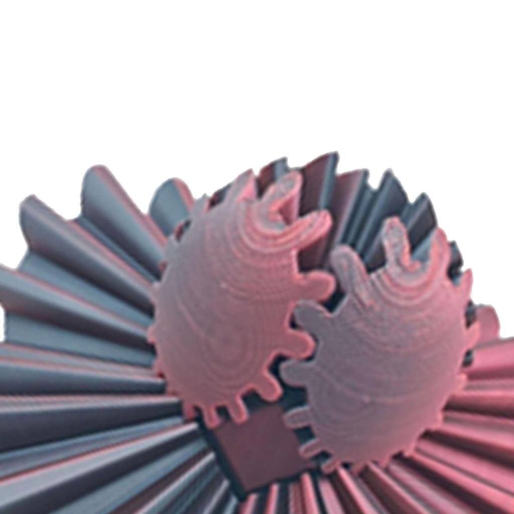 3D Printed Gear Ball Regulate Tension Portable Rotation Gear Sphere Desk Toy for Stress Anxiety Rela