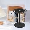 Pluokvzr Sunglasses Holder 360 Degree Rotating Sunglasses Stand Acrylic Eyeglasses Display Rack Black/Transparent Sunglasses Stan