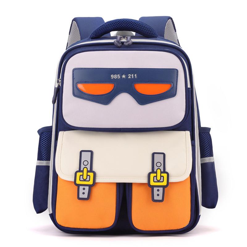Adorable Cartoon Design Spacious School Backpack For Kids In Grades 1-5 Boys And Girls
