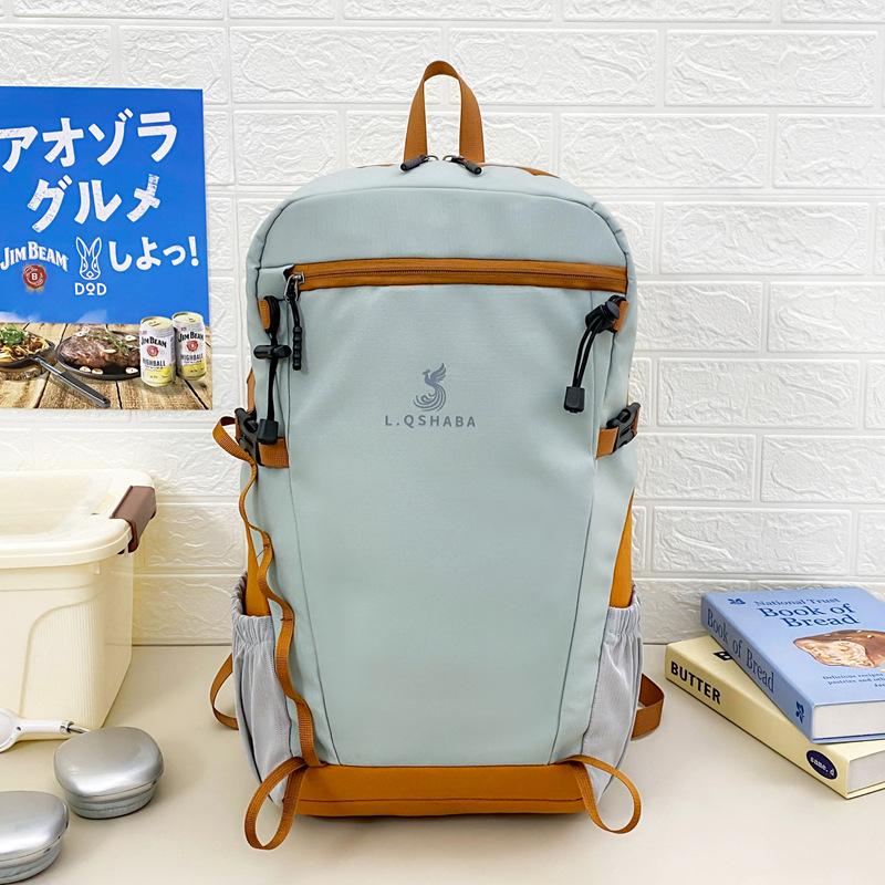 New Water-Resistant Fabric Outdoor Sports Travel Bag Fashionable And Versatile High-Quality Large-Capacity Couple'S Backpack