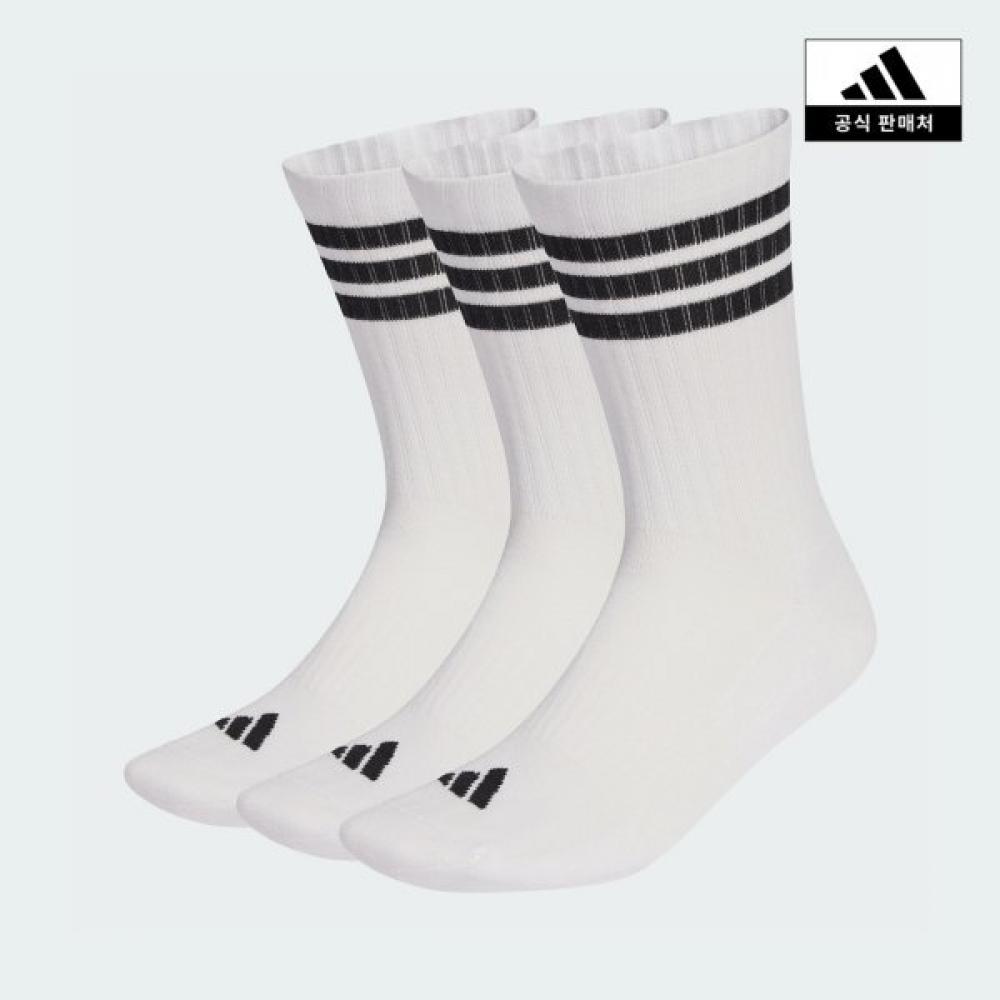 Adidas 3 Stripe Cushion Sportswear Crew Socks 3p Jz0532 JZ0532/L