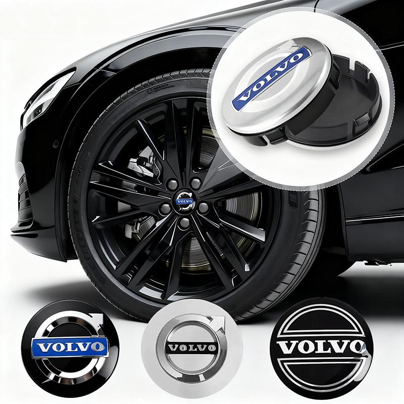 4 szt. ABS 64mm Środkowa Nakładka Piasty Koła Samochodowego Osłona Przeciwpyłowa Felgi z Emblematem Dla Volvo S60 S60L S80 S80L S90 V40 V60 V90 XC60