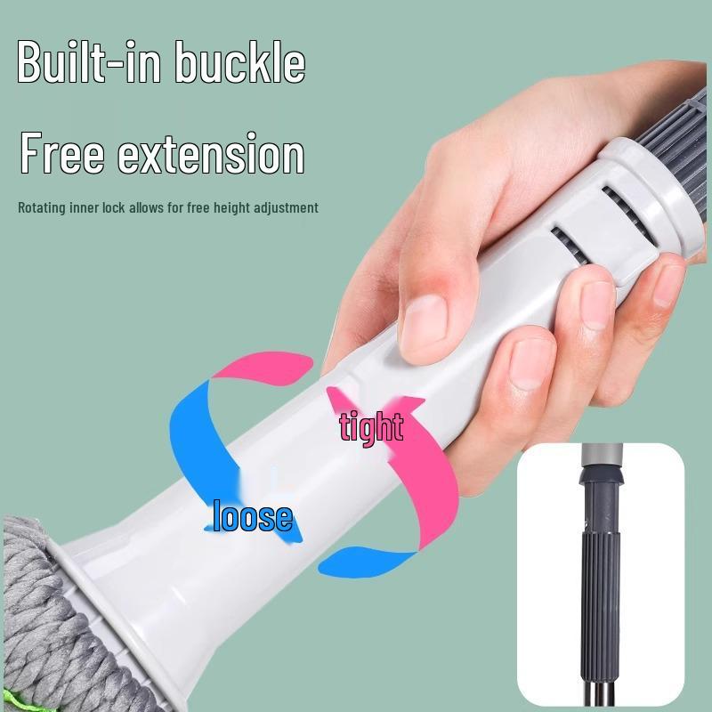 Hands-Free Self-Wringing Rotary Mop & Bucket Set – Absorbent Microfiber, No-Wash Required
