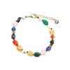 Bracelet Luxenter avec pierre naturelle multicolore finition or 18k - Ilisen