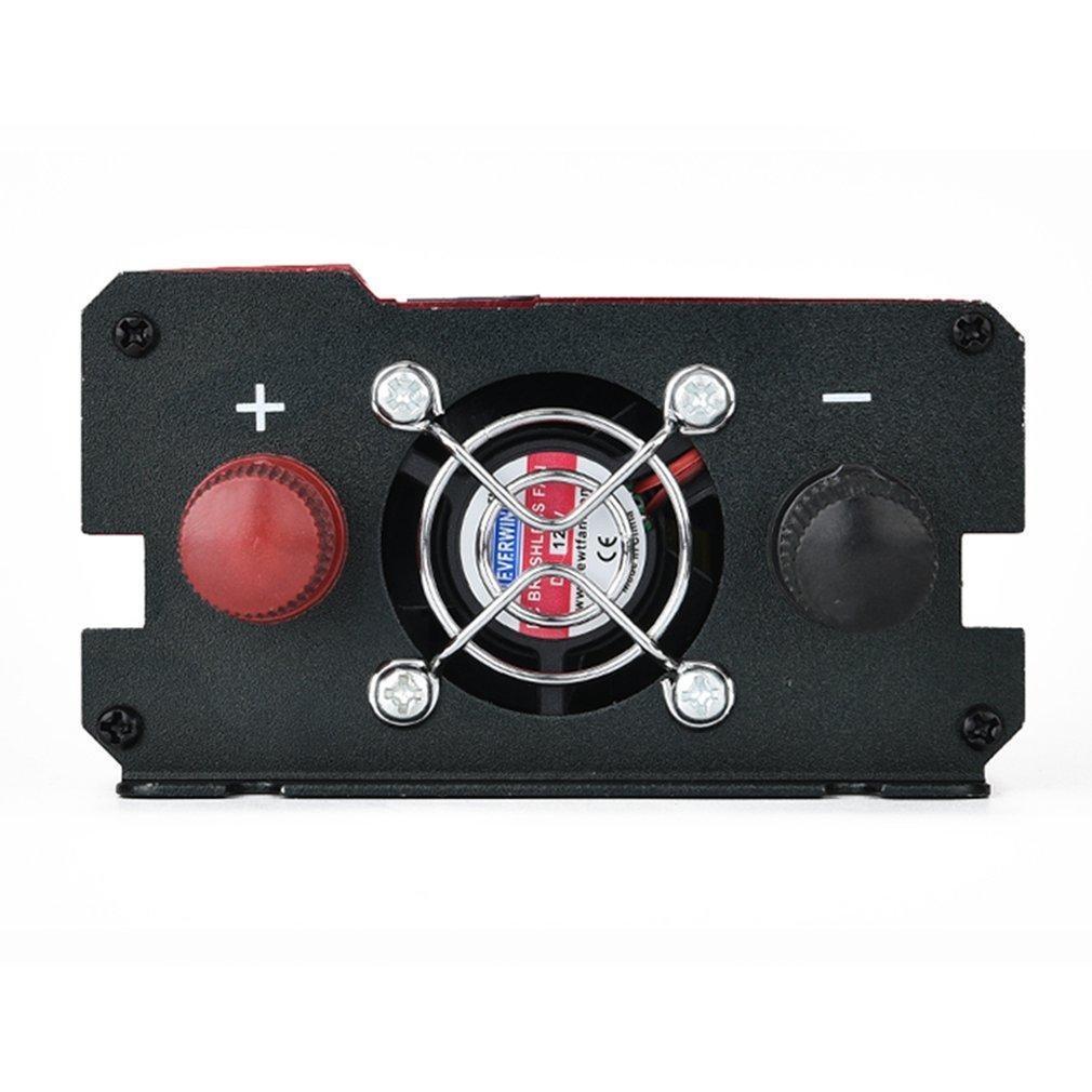 2000W měnič do auta 4 USB výstupní port Duální LED displej DC 12V/24V na AC 110V/220V sinusový měnič