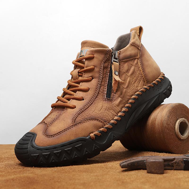 Men's Sports Shoes Fashion Handmade Shoes Outdoor Shoes Thermal Casual Shoes Men's Martin Boots Men's Large Size