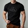 Unisex Classic Mammoth Silhouette Graphic T Shirt Vintage Prehistoric Animal Print Casual Short Sleeve Tee Tops