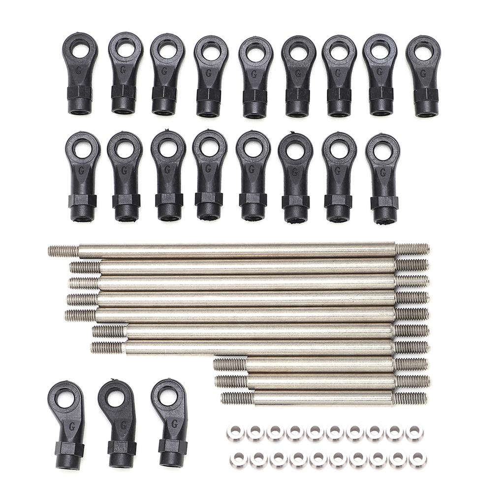 RC Metal Link Tie Rod Pull Rod with End Ball Set for Traxxas TRX4 313mm Wheelbase 110 RC Car