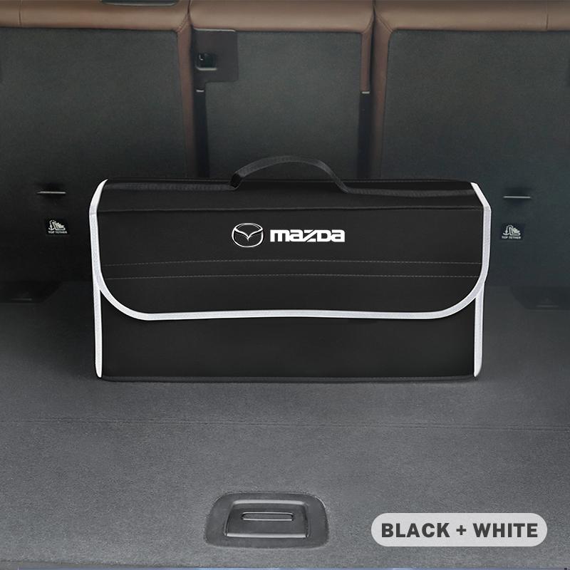Car Trunk Tidying Organizer Box Felt Cloth Storage Bag Toolbox For Mazda 2 6 3 CX5 CX80 CX70 CX90 MX30 CX60 CX50 CX30 BT50 e-TPV