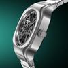 Authorized Distributor D1 Milano Watch SLBJ01 Square Skeleton Gray Depth 37mm Stainless Steel Strap [D1 MILANO] Men's