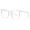 Fashion Black Frame Anti-blue Glasses Men's Ultra-light Square Big Face Thin Trend Plain Light Glasses Frame Trendy Women