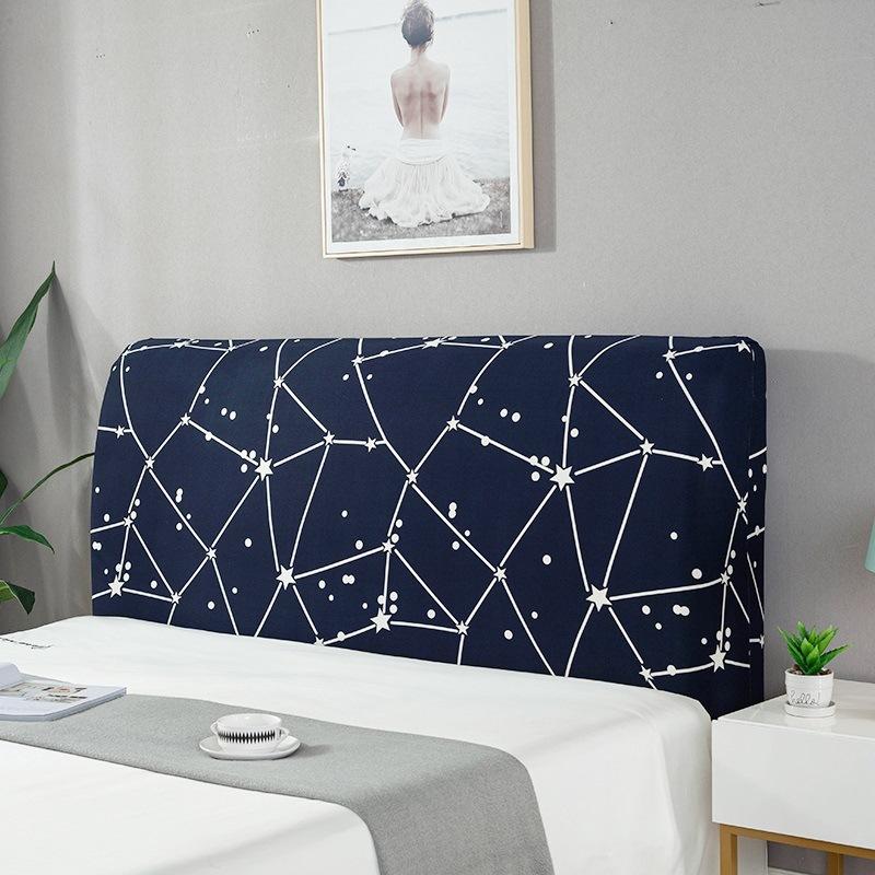 Drukowany Pokrowiec All-inclusive na Wezgłowie Łóżka Spandex Elastyczny Pokrowiec na Wezgłowie Łóżka Ochronny Miękki Przeciwkurzowy Protector