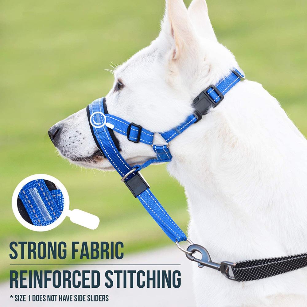 Mesh Dog Muzzle For Small Large Dogs Soft Nylon Dog Muzzle Adjustable Anti-biting Breathable Stop Barking Mouth Cover Pet Supply