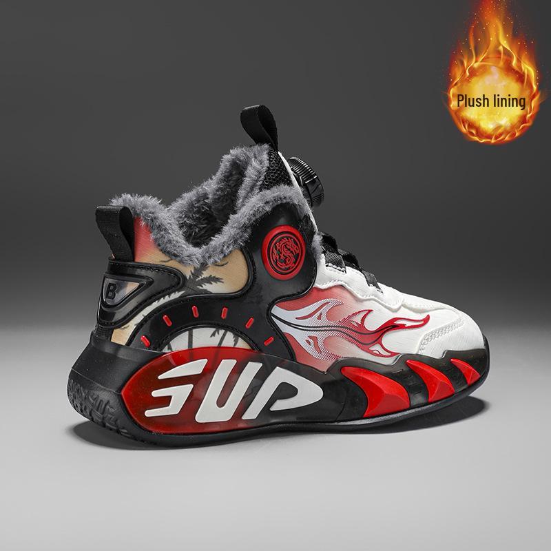 Girls' 2025 Winter Sports Shoes - Lightweight, Warm, Velvet-Lined, Durable Basketball Shoes for Running