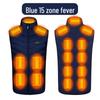 Unisex Smart Heated Vest with Temperature Control - Winter Warmth, Cotton, Plus Size