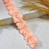 10Yards New 5cm Width Chiffon Flowers Lace Multicolor Handmade DIY Lace 3D Lace Ribbon for Bag Decor