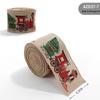 New Christmas Snowflake Linen Ribbon Bow Decoration