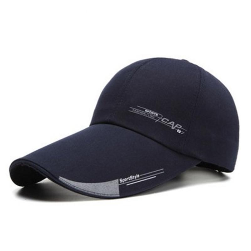 Baseball Cap designed for Men Summer Outdoor Fishing Sun Hats Male Fashion Sports Caps Men Long Visor Brim Shade Adjustable Snapback Hat