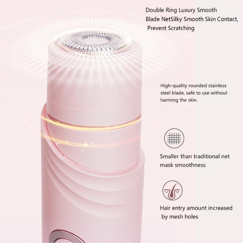 Rechargeable Cordless Hair Remover For Sensitive Skin Compact Travel Size ABS Material Unisex Body
