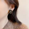 Resin Round Pony Earrings Elegantretroeasiest for Match Earrings Accessible Luxuryclassy Sense of the Year of the Animalniche Stylestylish Earrings