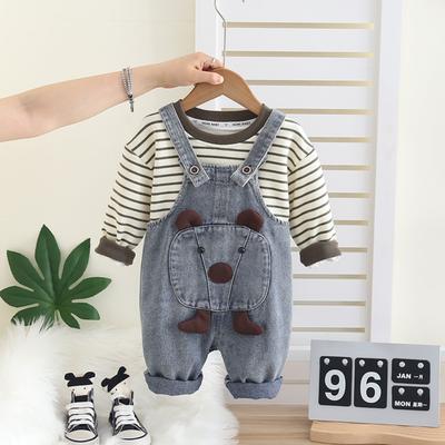 Kids Casual Long-Sleeve Set, Comfortable Daily Wear Outfits