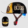 Motorcycle Helmet Baseball Cap Half Face Capacete De Moto Helmet with Sunglasses Motorbike Scooter Cycling Helmet DOT Approved