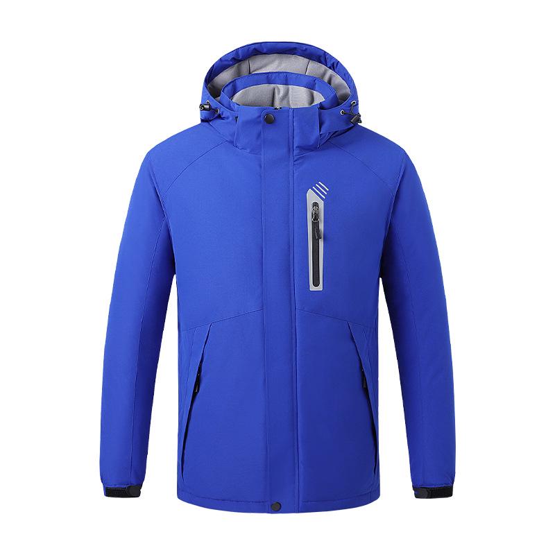 Heated Fleece-Lined Windbreaker for Men & Women - USB Charging, Warm Outdoor Mountaineering Jacket