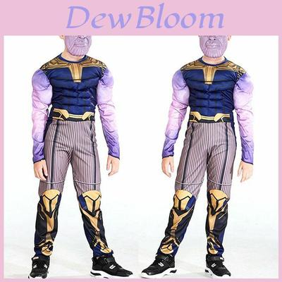 Avengers 4 Endgame Thanos Jungen Jumpsuit Kostüm Mit Exquisiter Verarbeitung Und Bequemer Passform