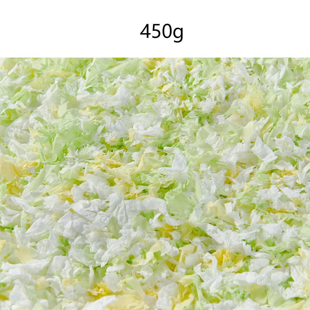 450g Hamster Wood Chip Paper Cotton Thermal Insulation Material Absorb Water Deodorize Hamster Cages Accessories Habitat Decor