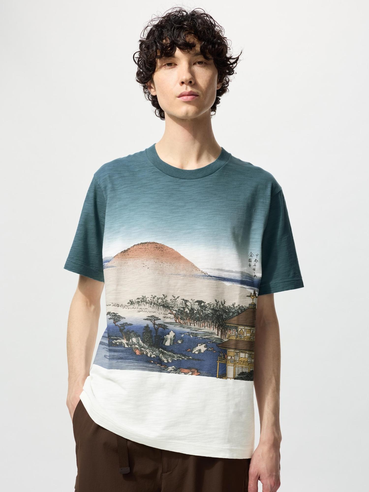 

Футболка с коротким рукавом Uniqlo Japan Ukiyo E UT Graphic 64 BLUE/XXL