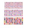 Fashion Accessories Plain Multicolor Round Big Bindis Sticker Kumkum Bindi for Women Ladies Stylish (pack of 3)
