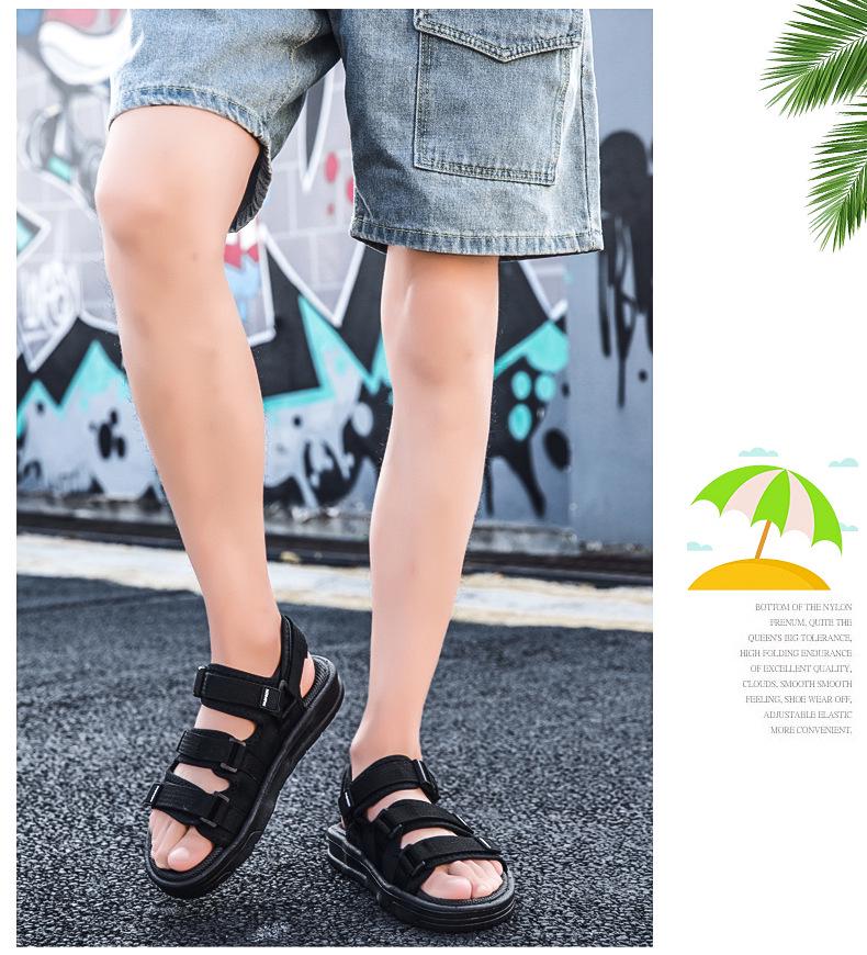 Men’s 2025 Versatile Non-Slip Rubber Sandals: Breathable, Odor-Resistant Casual Sports Beach Shoes