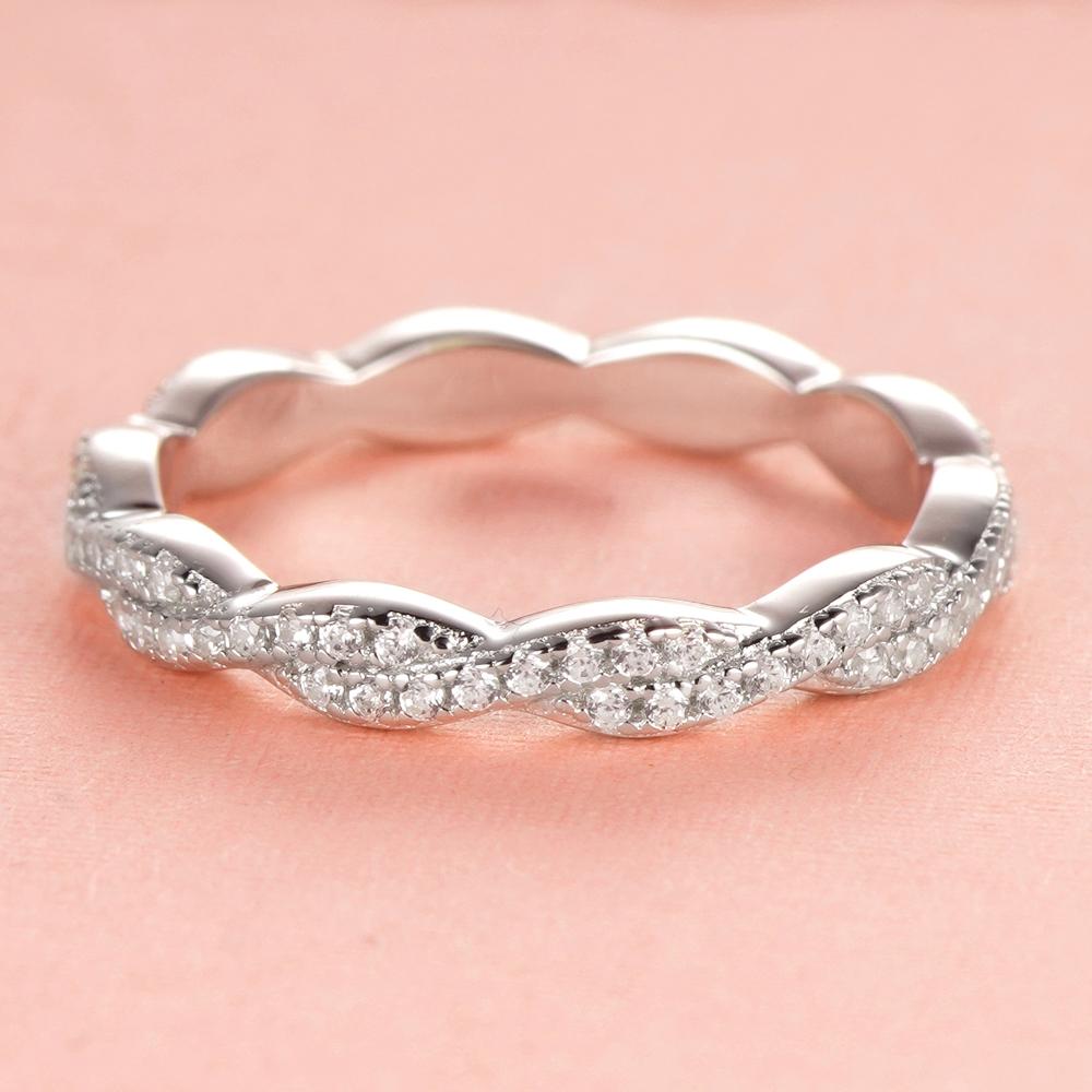 Trade Assurance 925 Sterling Silver Rings in Stock Wedding Rings for Girl