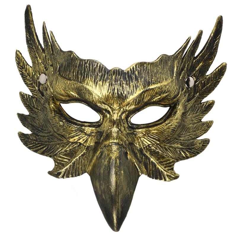 1 Piece PU Hawks Face Mask Comfortable Fit For Halloween Celebration Themed Parties And Role Plays