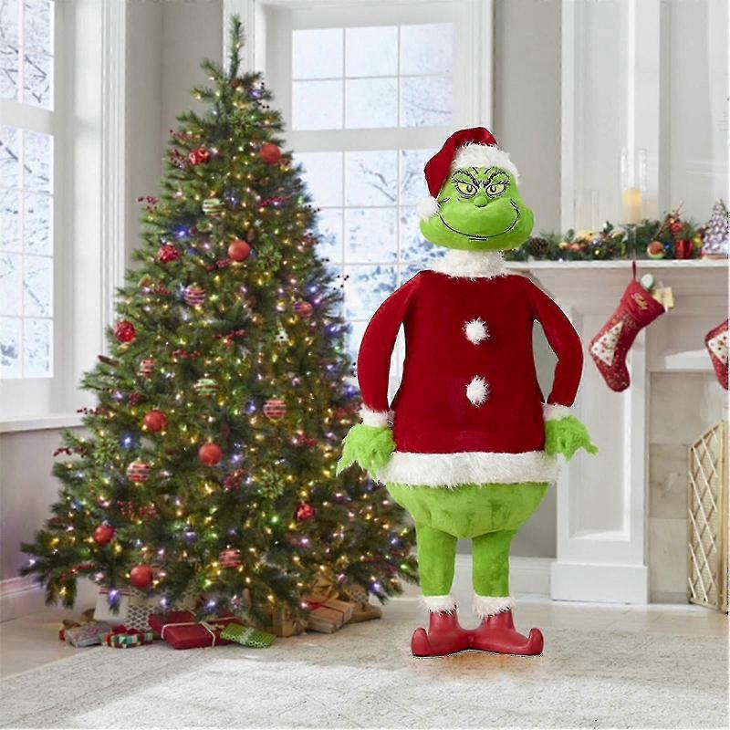Christmas Grinch Doll Decorations 23.6in Large Plush Doll Christmas Decoration Gifts For Christmas - DSW