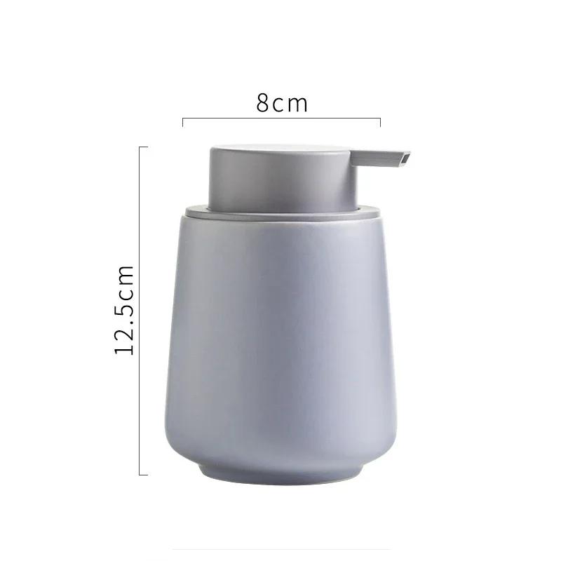 Nordic Ceramic Foam Bottle Simple Lotion Bottle Hand Sanitizer Bath Gel Shampoo Foam Press Bottle Bathroom Accessories