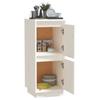 vidaXL Sideboard Weiß 31,5x34x75 Cm Massivholz Kiefer