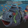Resin Aquarium Artificial Simulation Shipwreck Cave Decoration Hide House Fish Tank Landscape Ornament