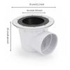 Drain Fitting with Flange Easy to Install Pool Bottom Long-Lasting