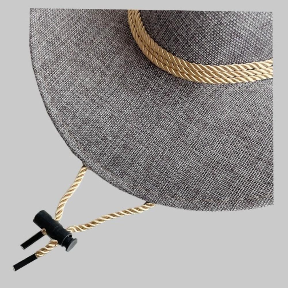 New Curved Brim Western Cowboy Hat Ethnic Large Top Hat Tibetan Style Roll Brim Cowgirl Cap For Women Men