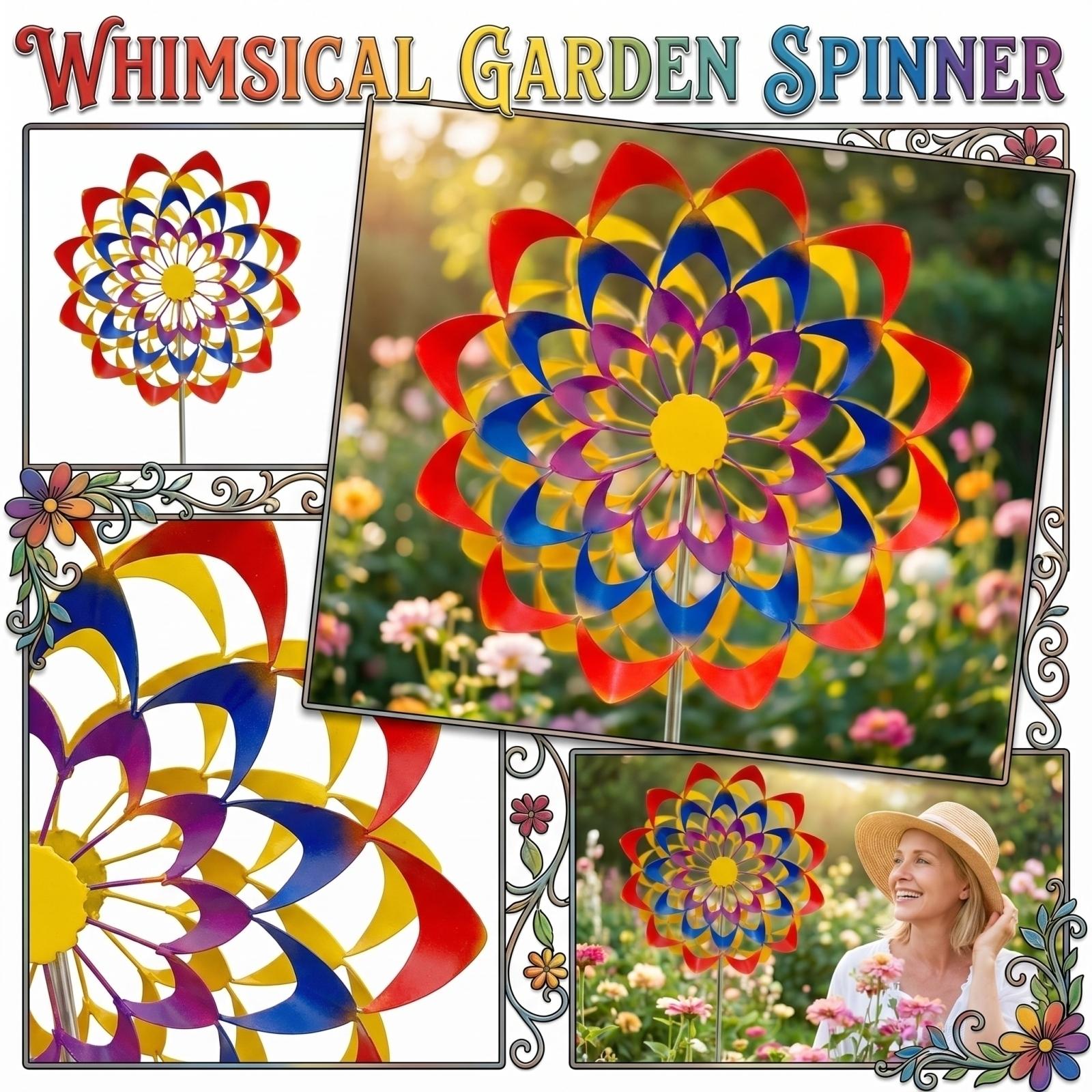 

Colorful Metal Windmill, Rotating Wrought Iron Creative Windmill Craft, Garden Ornament one size белый