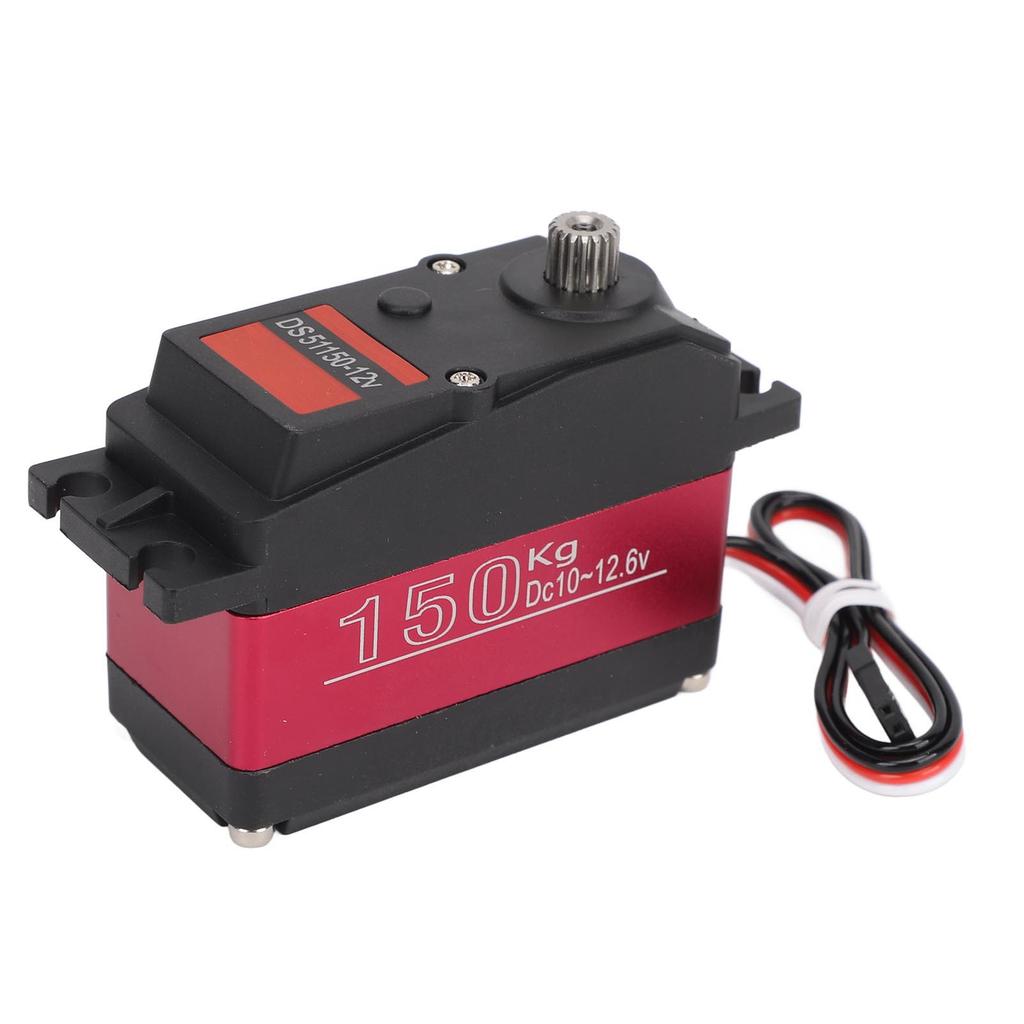150KG DS51150 Digital Servo IP66 Waterproof Full Metal Gear RC Servo with 18T Aluminum Alloy Servo Arm for 1 5 RC Cars