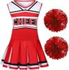 Girls Cheerleading Outfit Set for Football Games and Stage Performances