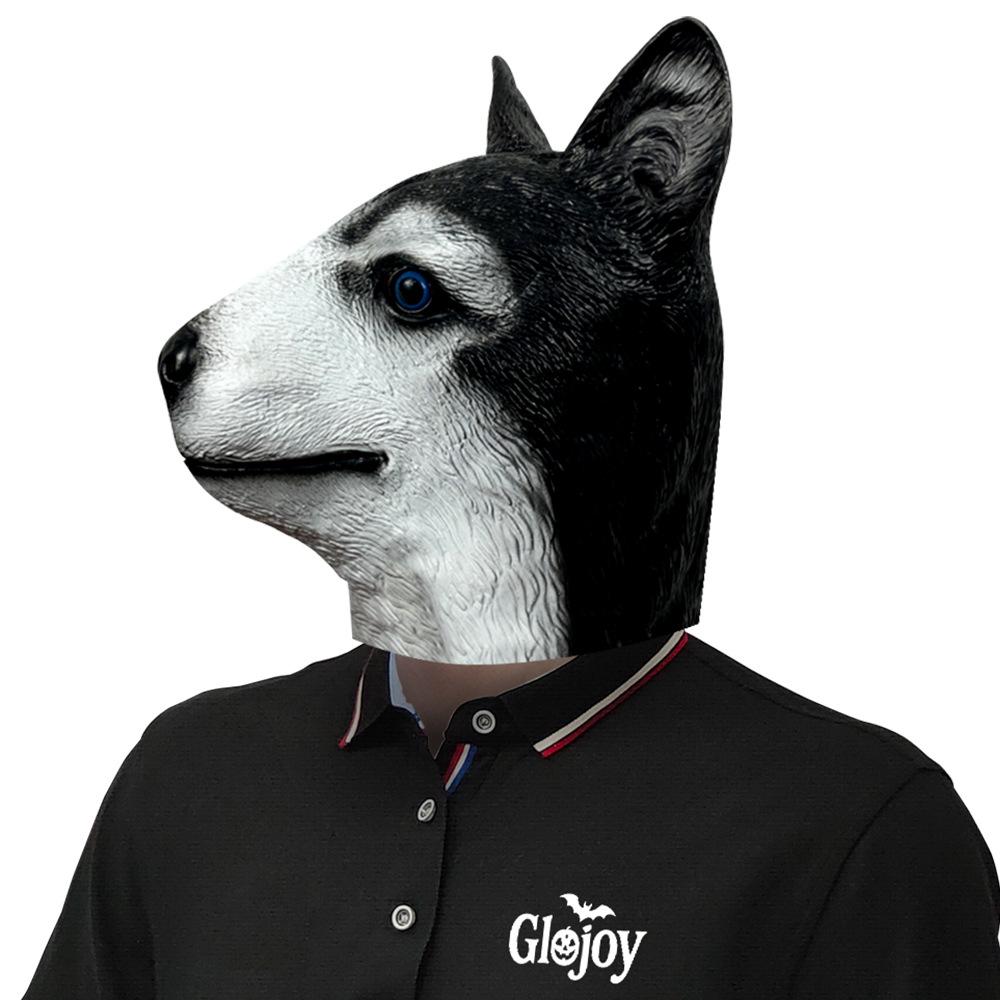 Cute Husky Funny Animal Headgear Masquerade Live Broadcast Mask Halloween Party Performance Props